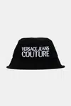 Bavlněný klobouk Versace Jeans Couture pánská, černá barva, 78GAZK04 ZG365