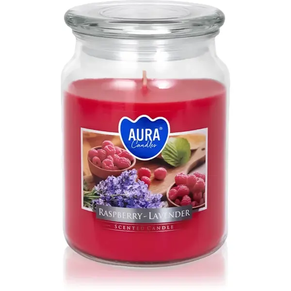 BISPOL Premium Line Raspberry -Lavender vonná svíčka 500 g