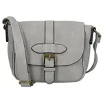 Trendy dámská koženková crossbody kabelka Divina, šedá