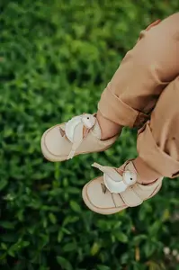 Donsje  Kojenecké kožené boty  Niek Sneakers Pink Chickadee