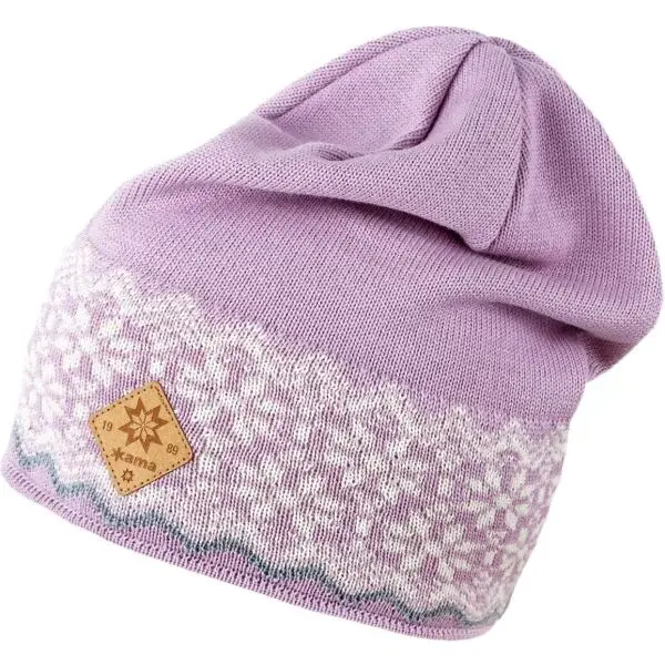 Kama MERINO Zimní čepice, růžová, velikost