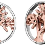 Engelsrufer Stříbrné bicolor náušnice Strom života ERE-LILTREE-BI