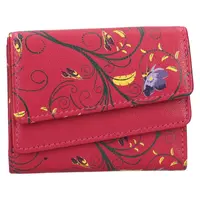 Dámská kožená peněženka DD Anekta Flower - vínová