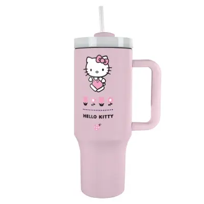 Hello Kitty cestovní hrnek s brčkem