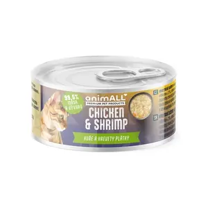 animALL Kuře a krevety plátky konzerva pro kočky 80 g