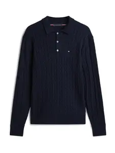 TOMMY HILFIGER Sveter  tmavomodrá