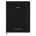 Diář Moleskine Essential 2026 měkké desky, XXL, týdenní, vertikální, černý