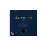 Inkoustové bombičky Waterman krátké, 6 ks černé