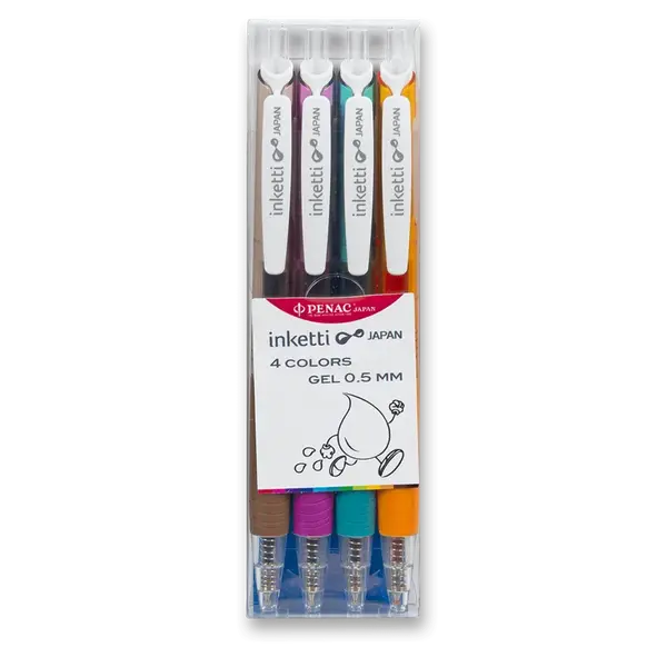 Roller Penac Inketti - sada 4 barev (oranžová, hnědá, levandulová, tyrkysová)