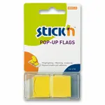 Samolepicí proužky Hopax Stick’n Pop-Up Flags 43 x 25 mm, 50 ks - žluté