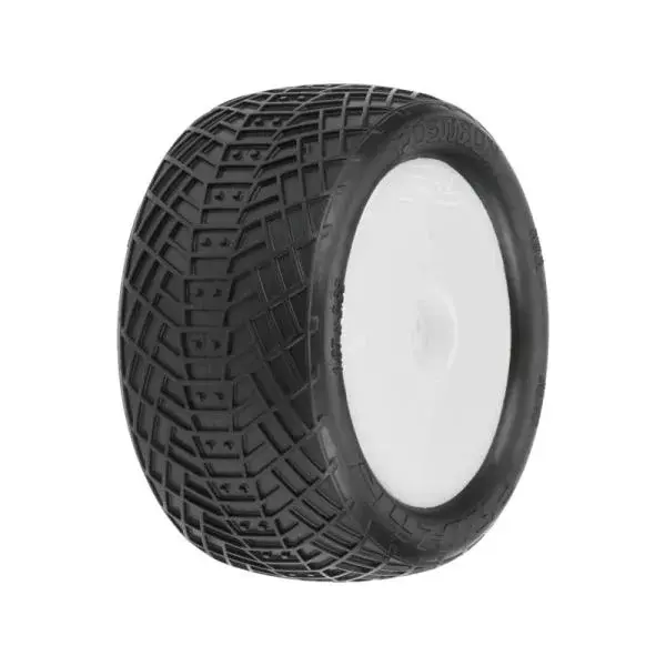 Pro-Line kolo 2.2", pneu Positron MC Buggy zadní, disk Velocity H12 bílý (2)