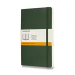 Zápisník Moleskine - měkké desky, L, linkovaný - tm. zelený