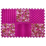 Ortek Masážní ortopedická podložka Puzzle "Mix" 6 prvků Růžová houba