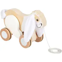 small foot Dřevěná tahací hračka Králík se šustivými oušky