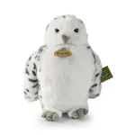 Plyšová sova/sovice sněžná s otáčející hlavou 28 cm ECO-FRIENDLY