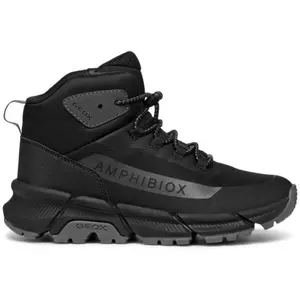 Geox J FLEXYPER PLUS B ABX A Chlapčenská členková obuv, čierna, veľkosť