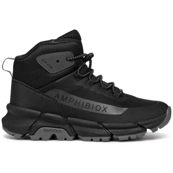 Geox J FLEXYPER PLUS B ABX A Chlapčenská členková obuv, čierna, veľkosť