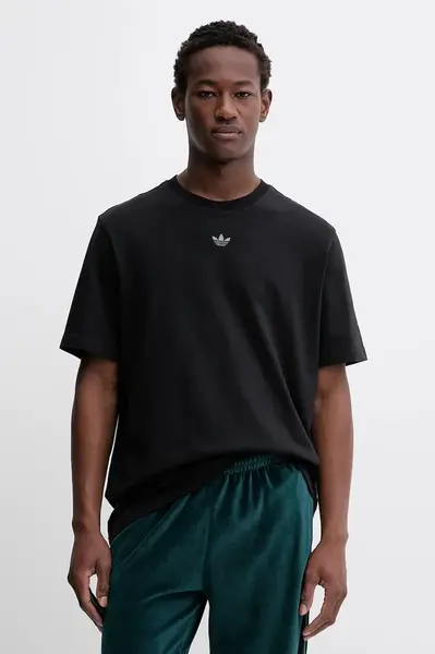 Bavlněné tričko adidas Originals Face GFX pánské, černá barva, JX7759