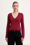 Svetr Liu Jo dámský, vínová barva, MF5227 MS49I