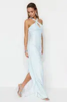 Dámské šaty Trendyol TPRSS23AE00114/Blue