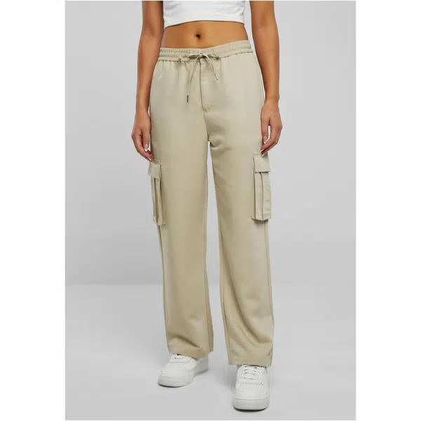 Dámské kalhoty Vicose Straight Leg Cargo Pants beton