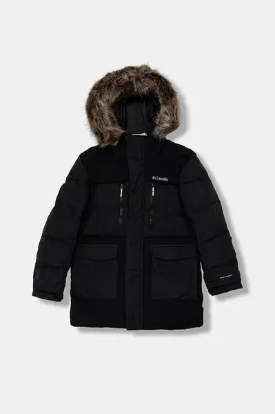 Dětská bunda Columbia Marquam Peak Fusion černá barva, 2090201