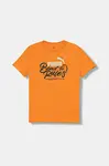 Dětské bavlněné tričko Puma MID90s Graphic Tee III B oranžová barva, s potiskem, 688472