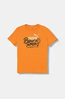 Dětské bavlněné tričko Puma MID90s Graphic Tee III B oranžová barva, s potiskem, 688472