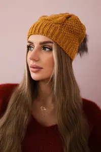 Kesi Sandra K210 hořčicová fleecová čepice