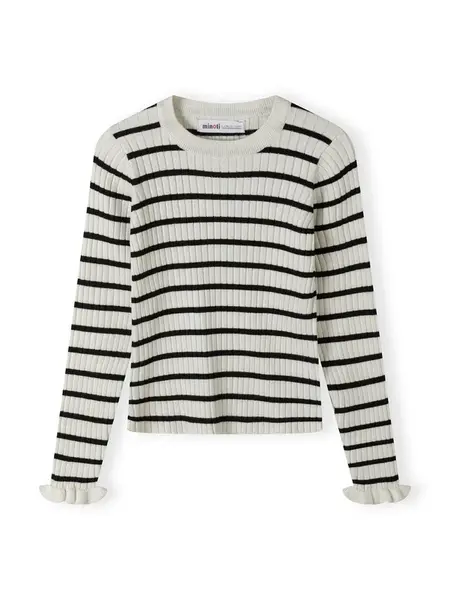 MINOTI Sveter  čierna / biela ako vlna