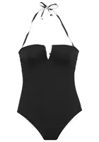 FRENCH CONNECTION Jednodielne plavky  čierna