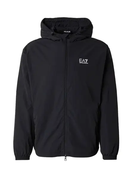 EA7 Emporio Armani Prechodná bunda  čierna / biela