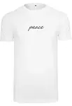 Mister Tee Tričko 'Peace Wording'  čierna / biela