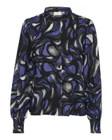 Kaffe Blúzka 'Forrest'  indigo / sivá / tmavosivá / čierna