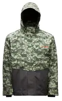 Grundéns bunda downrigger gore-tex jacket refraction camo green/anchor - l