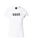 BOSS Tričko 'C_Endora_1'  čierna / strieborná / biela