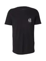 ARMANI EXCHANGE Tričko  čierna / biela