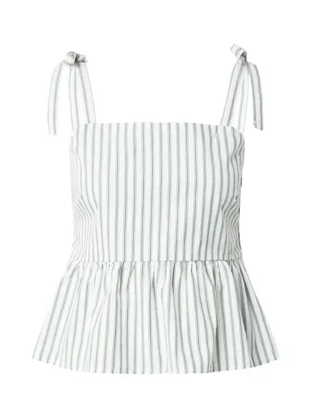 PIECES Top 'PCTaelyn'  mätová / čierna / biela