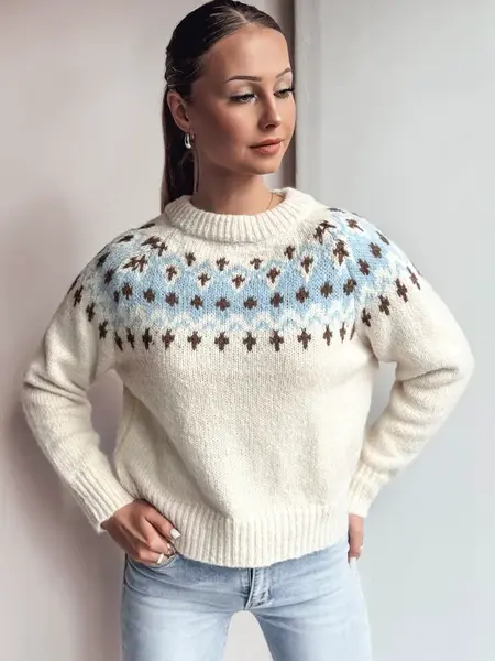 Dámský svetr SKADOVA jasnoběžný