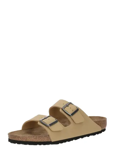BIRKENSTOCK Šľapky 'Arizona Birkibuc'  krémová