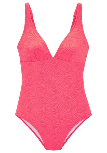 s.Oliver Jednodielne plavky  staroružová / neónovo ružová