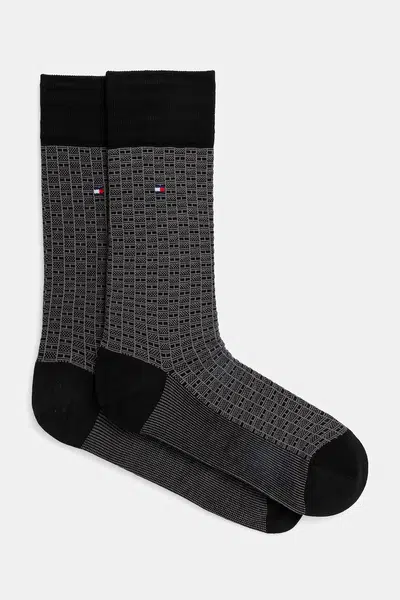 Ponožky Tommy Hilfiger pánské, černá barva, 701230606