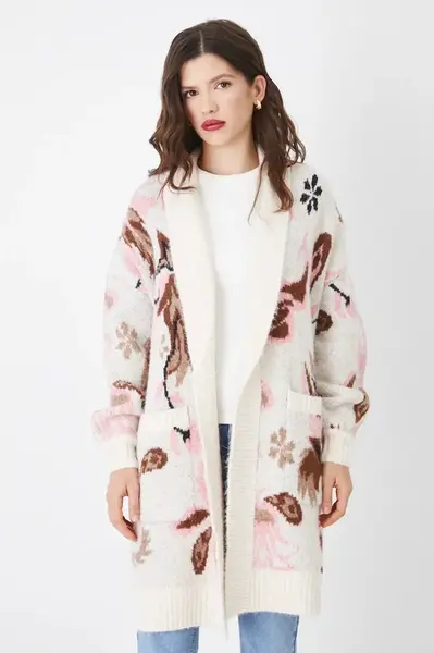 Svetr s příměsí vlny Medicine béžová barva, hřejivý