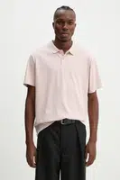 Bavlněné polo tričko Levi's růžová barva, A6735