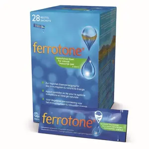 Ferrotone 100% přírodní zdroj železa s vitamínem C sáčky 28x25 ml