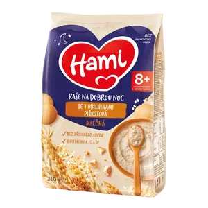Hami Mléčná kaše na dobrou noc piškotová se 7 obilninami 210 g