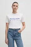 Bavlněné tričko Red Bull Racing x Pepe Jeans STANDARD FIT TEE bílá barva, RL500004