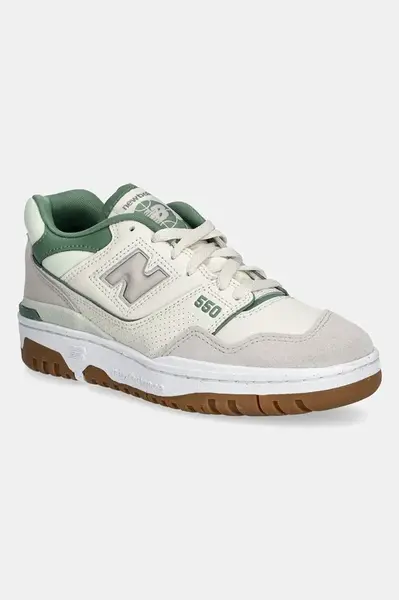 Kožené tenisky New Balance 550 béžová barva, BBW550HK