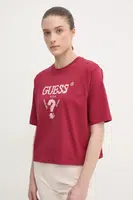 Bavlněné tričko Guess AURLIE červená barva, V4YI06 I3Z14