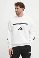 Mikina adidas Z.N.E. pánská, béžová barva, s potiskem, JF2451
